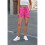 Activewear Lounge Textured Shorts Rose Red Xl 2