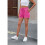 Activewear Lounge Textured Shorts Rose Red Xl 3