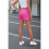Activewear Lounge Textured Shorts Rose Red Xl 4