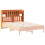 Berkfield Headboard with Storage Wax Brown 150 cm Solid Wood Pine 7