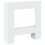Berkfield Fireplace Surround White 81x18x82 cm Engineered Wood 2