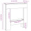 Berkfield Fireplace Surround White 81x18x82 cm Engineered Wood 9