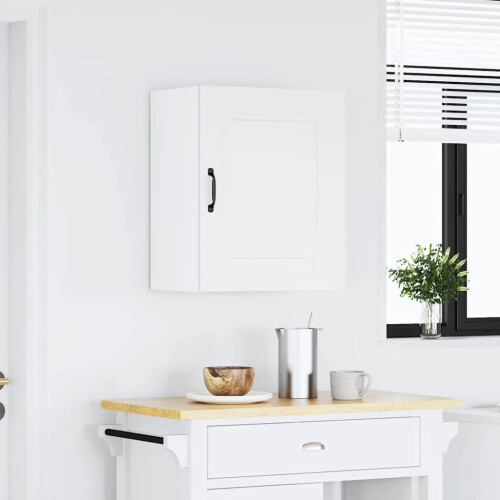 Berkfield Kitchen Wall Cabinet Kalmar White Engineered Wood 2