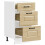 Berkfield Kitchen Base Cabinet "Kalmar" High Gloss White Engineered Wood 5
