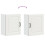 Berkfield Kitchen Wall Cabinet Kalmar White Engineered Wood 9