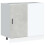 Berkfield Kitchen Base Cabinet Lyon Concrete Grey Engineered Wood 2