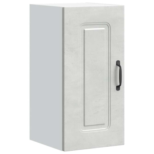 Berkfield Kitchen Wall Cabinet Kalmar Concrete Grey Engineered Wood 1