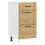 Berkfield Kitchen Base Cabinet Lucca Artisan Oak Engineered Wood 2