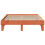 Berkfield Bed Frame without Mattress Wax Brown 150x200 cm King Size Solid Wood Pine 4