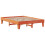 Berkfield Bed Frame without Mattress Wax Brown 150x200 cm King Size Solid Wood Pine 6