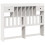 Berkfield Headboard with Storage White 150 cm Solid Wood Pine 2