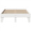 Berkfield Bed Frame without Mattress White 135x190 cm Double Solid Wood Pine 4