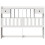 Berkfield Headboard with Storage White 150 cm Solid Wood Pine 3