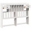 Berkfield Headboard with Storage White 150 cm Solid Wood Pine 4