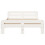 Berkfield Bed Frame without Mattress White 135x190 cm Double Solid Wood Pine 4