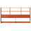 Berkfield Headboard with Storage Wax Brown 200 cm Solid Wood Pine 4