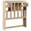 Berkfield Headboard with Storage 75 cm Solid Wood Pine 4