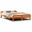 Berkfield Bed Frame without Mattress Wax Brown 160x200 cm Solid Wood Pine 2
