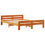 Berkfield Bed Frame without Mattress Wax Brown 160x200 cm Solid Wood Pine 3