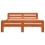 Berkfield Bed Frame without Mattress Wax Brown 160x200 cm Solid Wood Pine 4