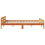 Berkfield Bed Frame without Mattress Wax Brown 160x200 cm Solid Wood Pine 5