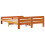 Berkfield Bed Frame without Mattress Wax Brown 160x200 cm Solid Wood Pine 6