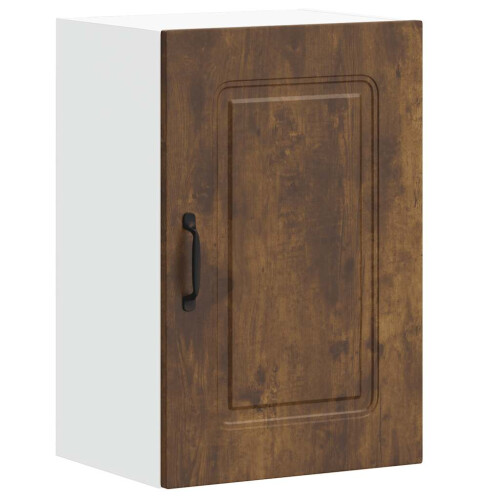 Berkfield Kitchen Wall Cabinet Kalmar Smoked Oak Engineered Wood 1