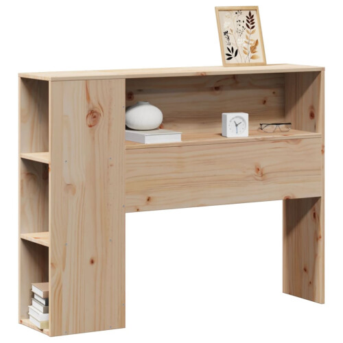 Berkfield Headboard with Storage 75 cm Solid Wood Pine 1