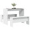 Berkfield 3 Piece Dining Table and Bench set White Engineered Wood 3