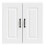 Berkfield Kitchen Wall Cabinet Kalmar White Engineered Wood 4