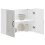 Berkfield Kitchen Wall Cabinet Kalmar High Gloss White Engineered Wood 4