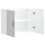 Berkfield Kitchen Wall Cabinet Kalmar High Gloss White Engineered Wood 5