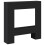 Berkfield Fireplace Surround Black 81x18x82 cm Engineered Wood 2