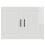 Berkfield Kitchen Wall Cabinet Kalmar High Gloss White Engineered Wood 6