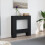 Berkfield Fireplace Surround Black 81x18x82 cm Engineered Wood 3