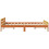 Berkfield Bed Frame without Mattress Wax Brown 135x190 cm Double Solid Wood Pine 5