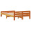 Berkfield Bed Frame without Mattress Wax Brown 135x190 cm Double Solid Wood Pine 6