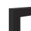 Berkfield Fireplace Surround Black 81x18x82 cm Engineered Wood 7