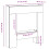Berkfield Fireplace Surround Black 81x18x82 cm Engineered Wood 9