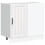 Berkfield Kitchen Base Cabinet Lucca White Engineered Wood 2