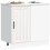 Berkfield Kitchen Base Cabinet Lucca White Engineered Wood 3