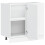 Berkfield Kitchen Base Cabinet Lucca White Engineered Wood 5