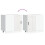 Berkfield Kitchen Base Cabinet Lucca White Engineered Wood 8