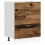Berkfield Kitchen Base Cabinet Lyon Old Wood Engineered Wood 2