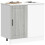 Berkfield Kitchen Base Cabinet Lucca Grey Sonoma Engineered Wood 3
