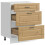 Berkfield Kitchen Base Cabinet Porto Artisan Oak Engineered Wood 5