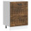Berkfield Kitchen Base Cabinet Lucca Smoked Oak Engineered Wood 2