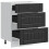 Berkfield Kitchen Base Cabinet "Lucca" Black Engineered Wood 5