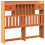 Berkfield Headboard with Storage Wax Brown 135 cm Solid Wood Pine 2