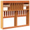 Berkfield Headboard with Storage Wax Brown 135 cm Solid Wood Pine 6